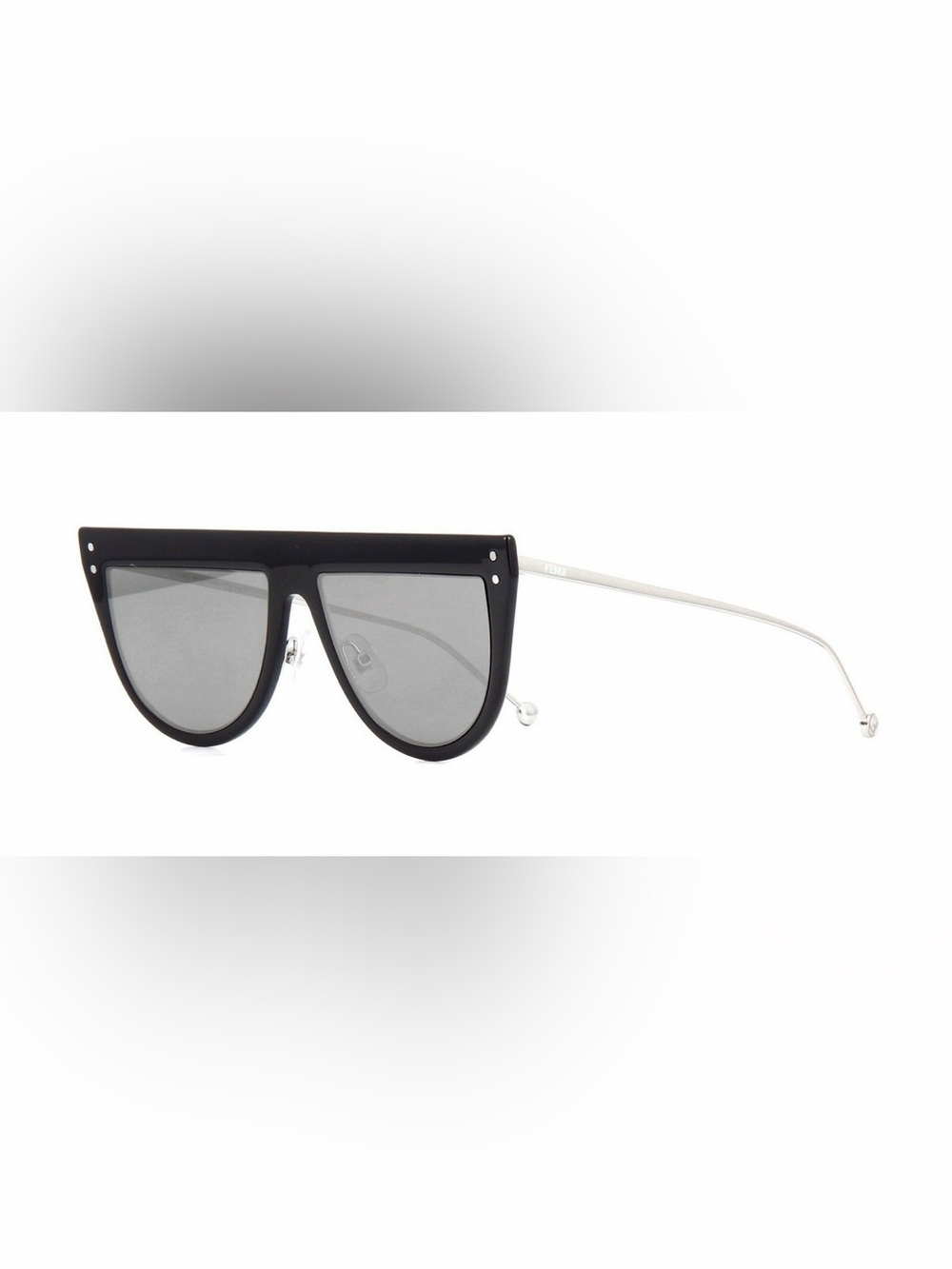 Fendi Black Sunglasses defender aviator AUTHENTIC